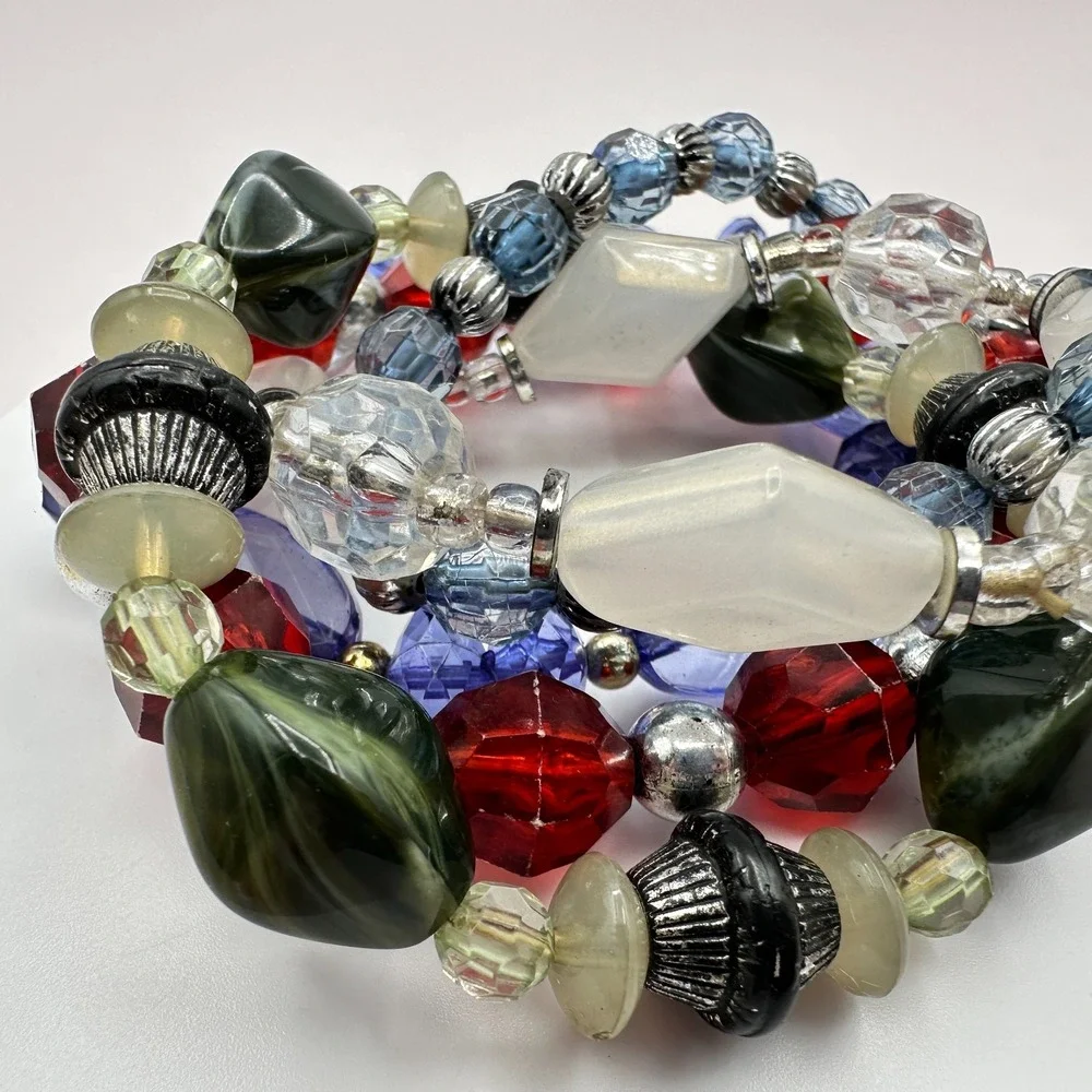Vintage Y2K Beaded Bracelets Set Boho Statement Women's Classic Fashion Jewelry